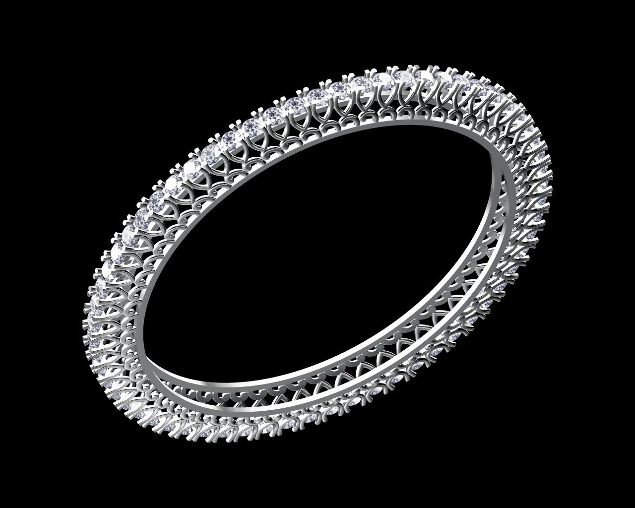 AD10424-ALT20 — Single Line Bangles jewellery CAD design (JCD/STL)
