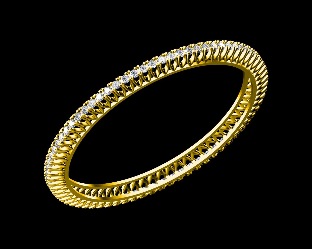 AD17692 — Single Line Bangles jewellery CAD design (JCD/STL)