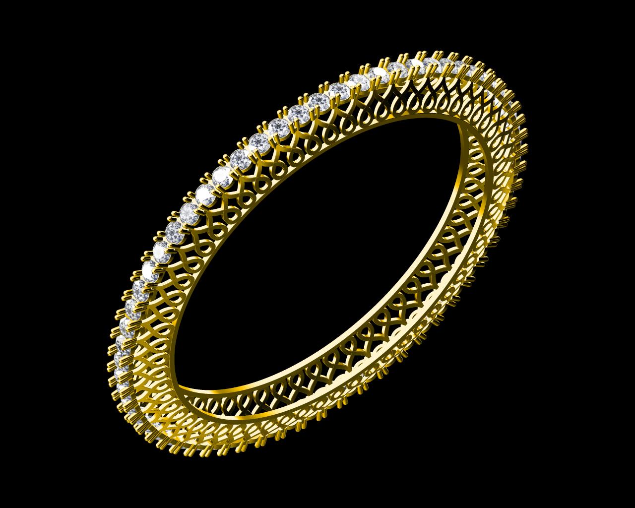 AD17722 — Single Line Bangles jewellery CAD design (JCD/STL)