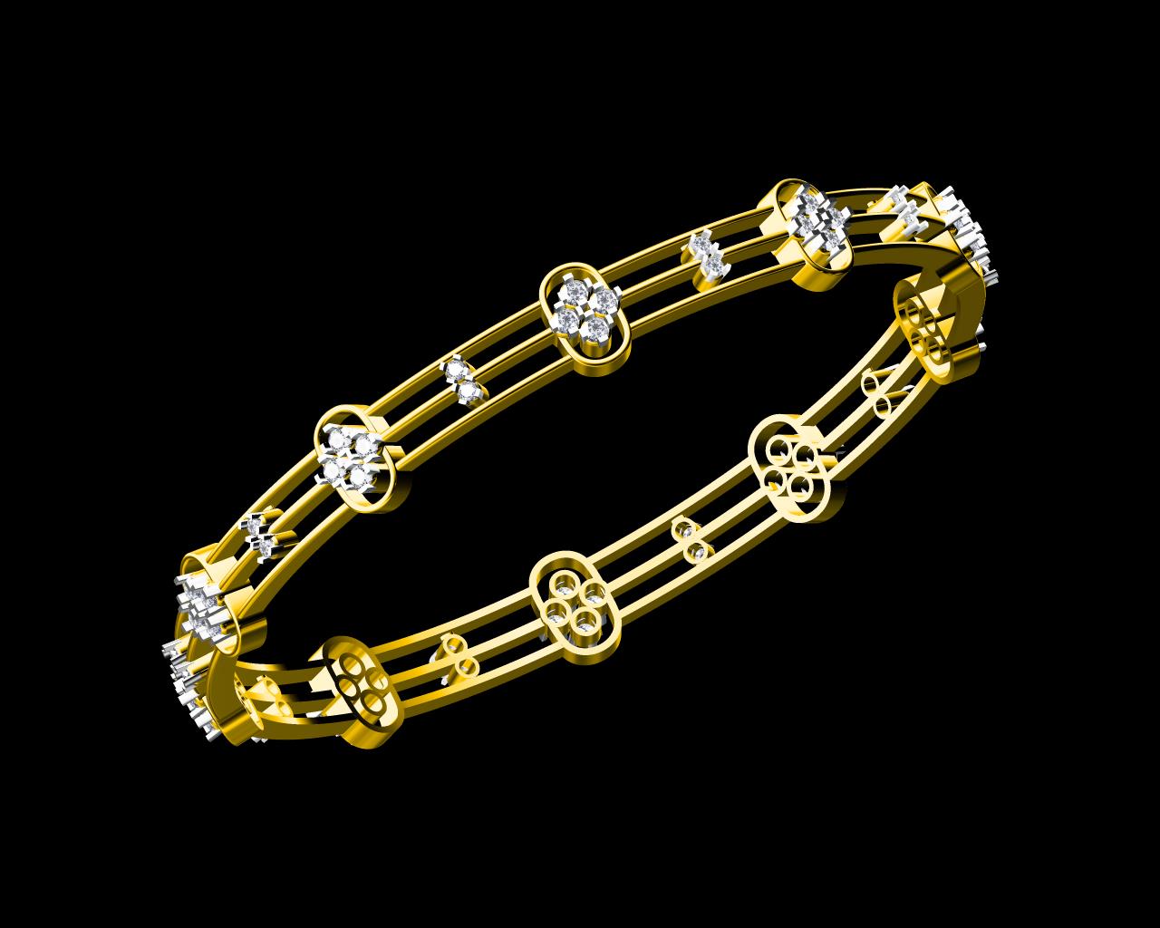 AD17764 — Bangles jewellery CAD design (JCD/STL)