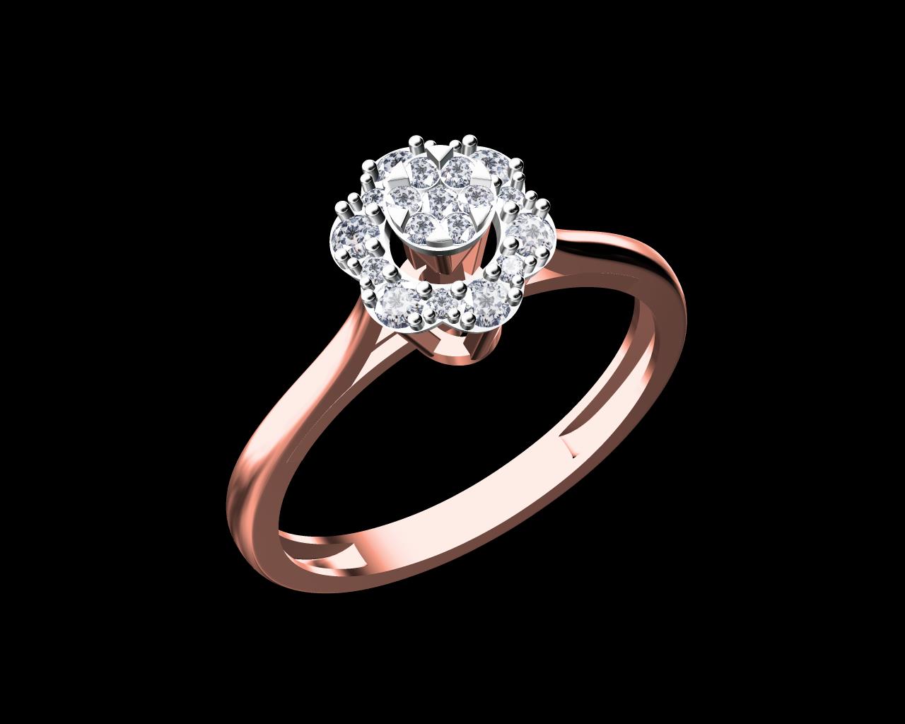 AD17825I — Ladies Rings jewellery CAD design (JCD/STL)