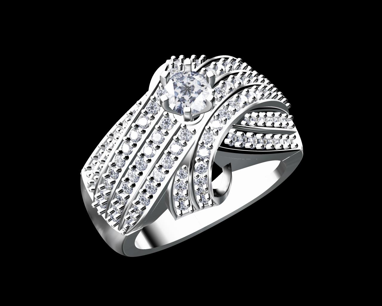 AD17907 — Ladies Rings jewellery CAD design (JCD/STL)