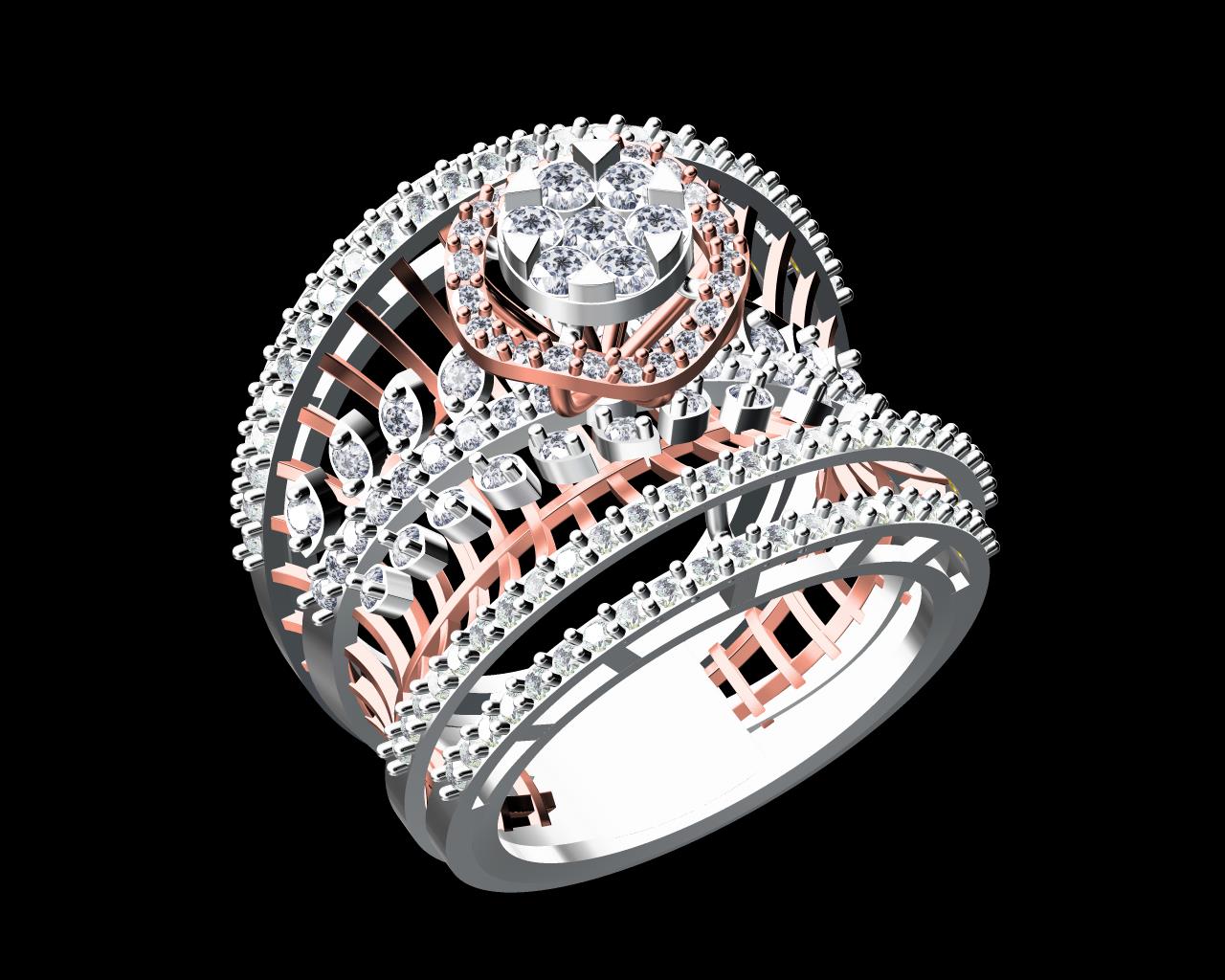 AD18000 — Ladies Rings jewellery CAD design (JCD/STL)